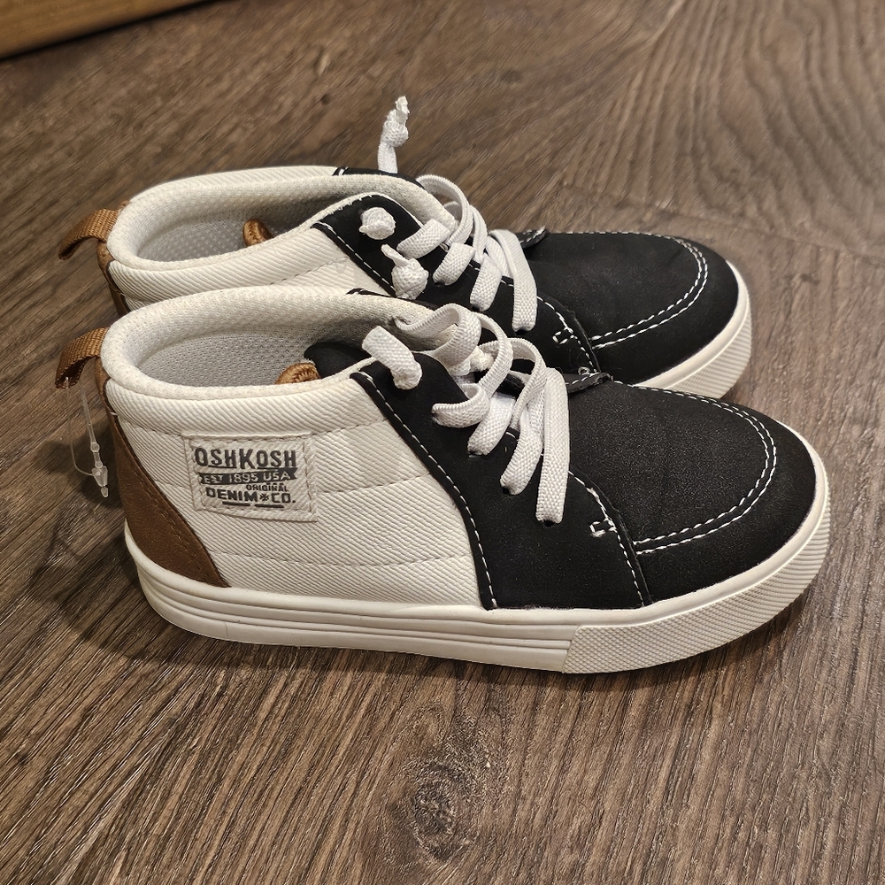 Osh Kosh Unisex Canvas High Top Sneakers Sz 8